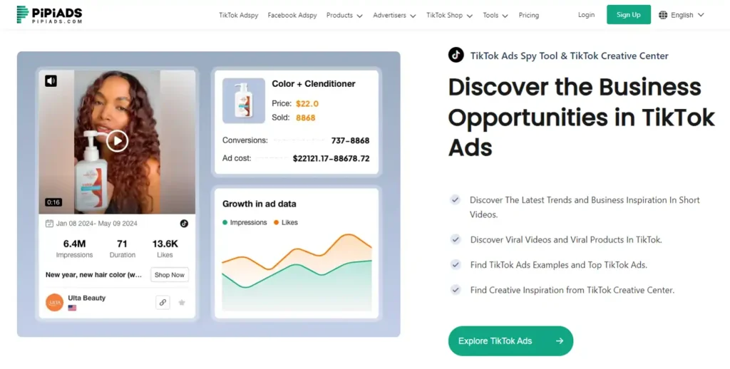 Pipiads TikTok Ads Library