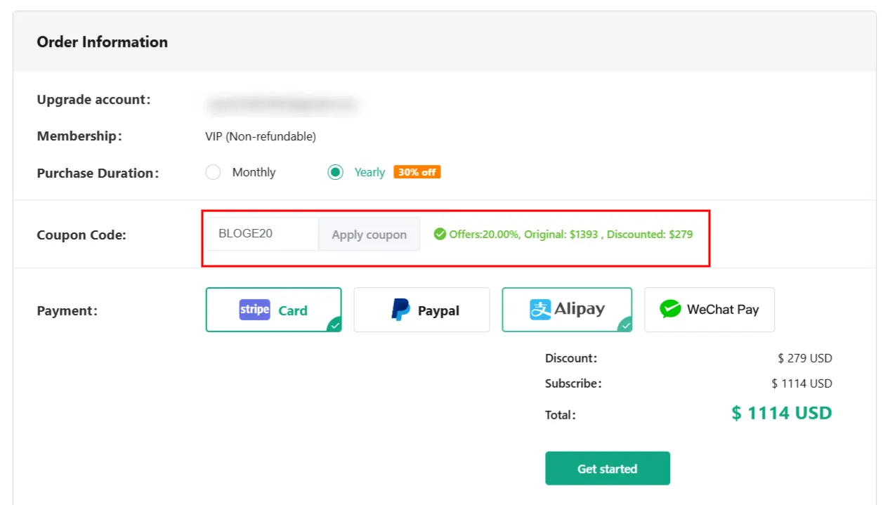 Applying Pipiads Coupon Code